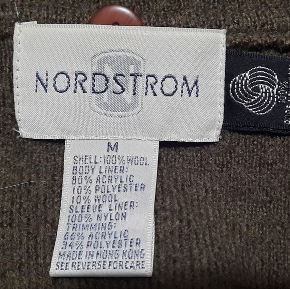 🍁🧥 Nordstrom Boiled Wool Coat with Removable Lining, Size Medium - Picture 4 of 7